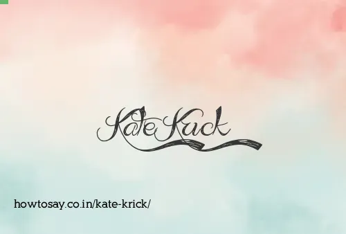 Kate Krick