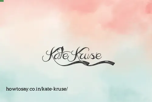 Kate Kruse