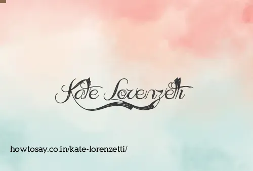 Kate Lorenzetti
