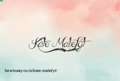 Kate Malefyt