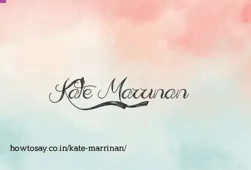 Kate Marrinan