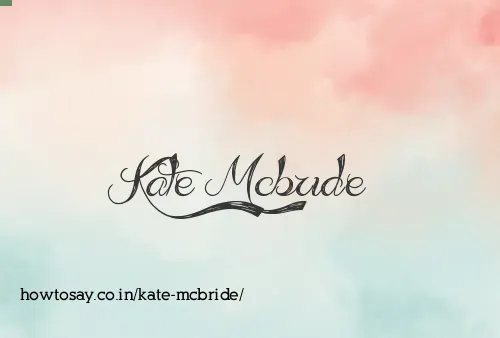 Kate Mcbride