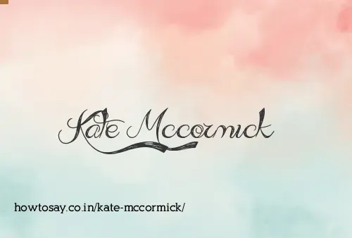 Kate Mccormick