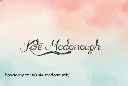 Kate Mcdonough