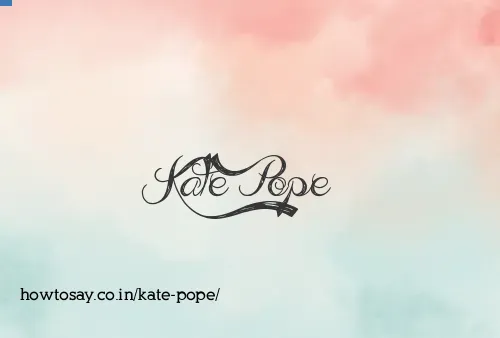 Kate Pope