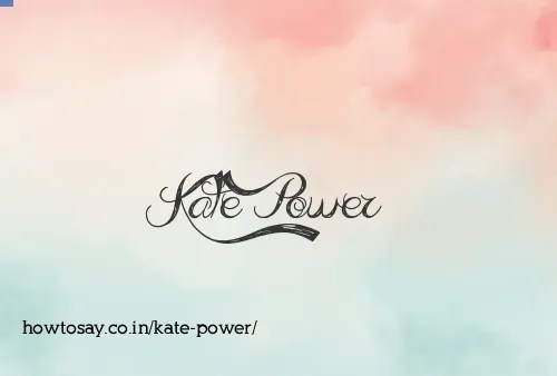 Kate Power