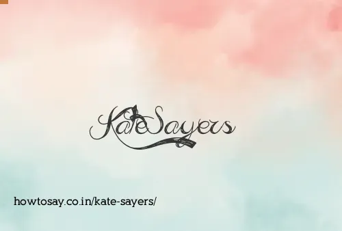 Kate Sayers