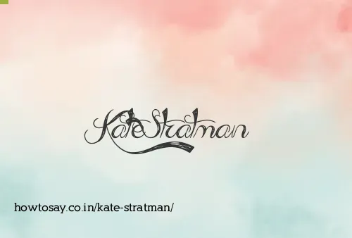 Kate Stratman