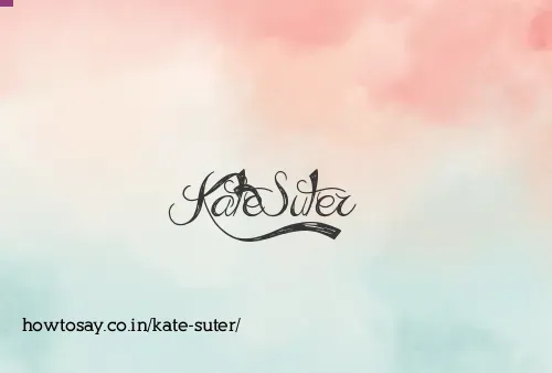 Kate Suter
