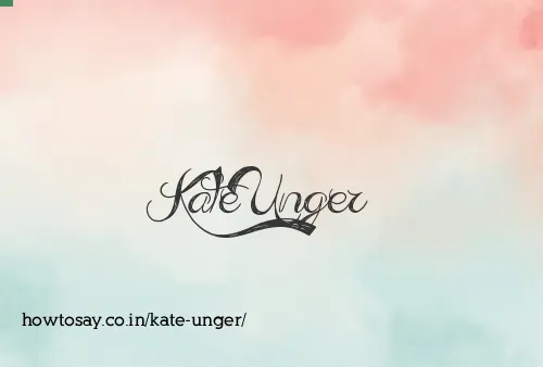 Kate Unger