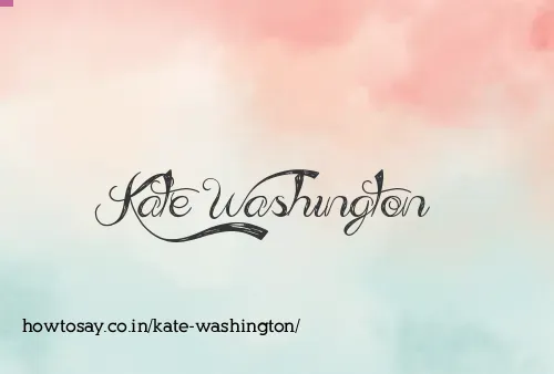 Kate Washington
