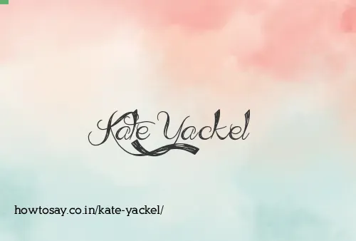 Kate Yackel