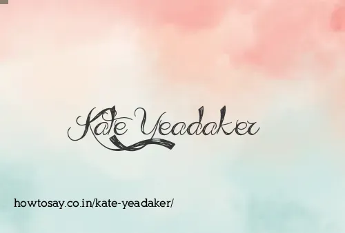 Kate Yeadaker
