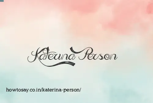 Katerina Person