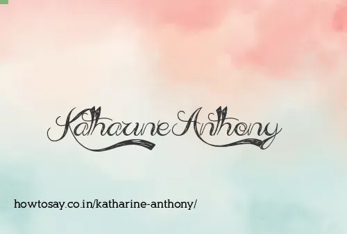 Katharine Anthony