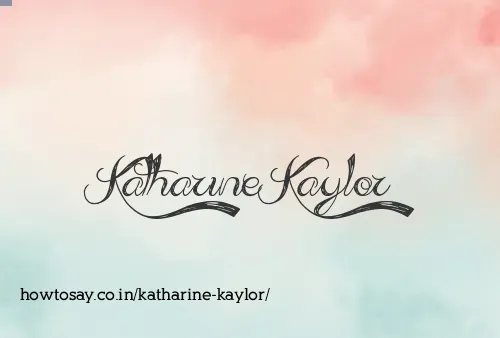 Katharine Kaylor