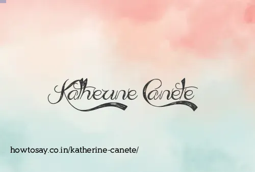 Katherine Canete