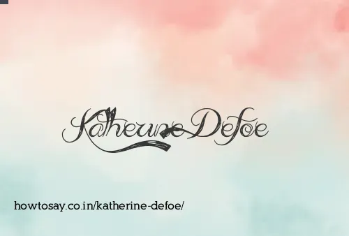 Katherine Defoe