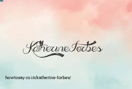 Katherine Forbes