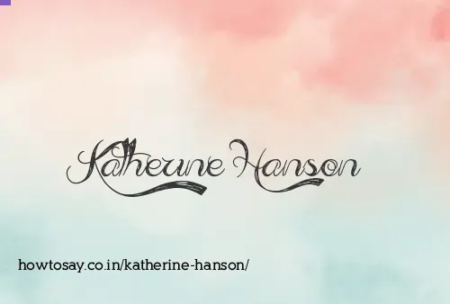 Katherine Hanson