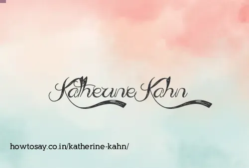 Katherine Kahn