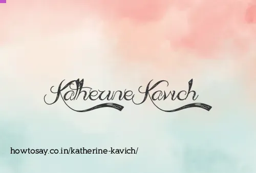 Katherine Kavich