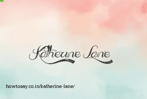 Katherine Lane
