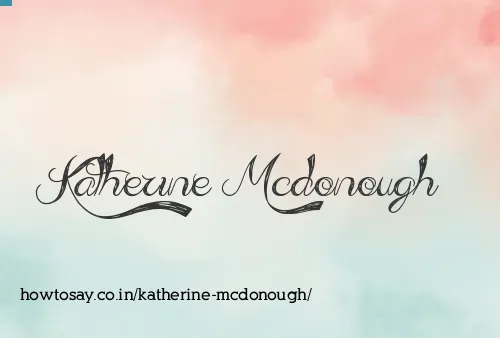 Katherine Mcdonough