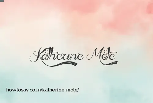 Katherine Mote
