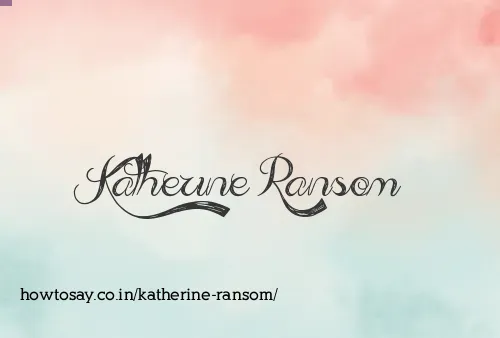 Katherine Ransom