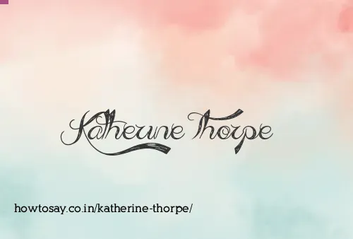 Katherine Thorpe
