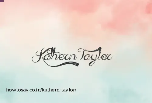 Kathern Taylor