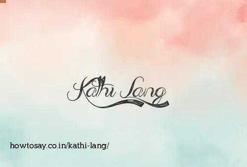 Kathi Lang