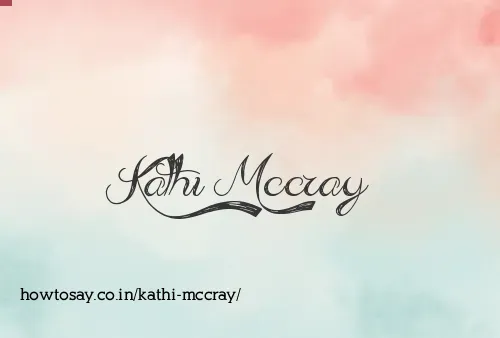 Kathi Mccray
