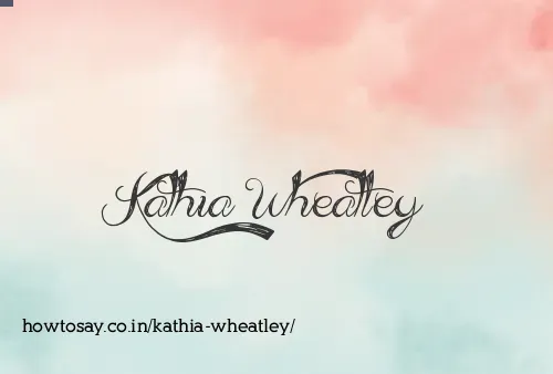 Kathia Wheatley