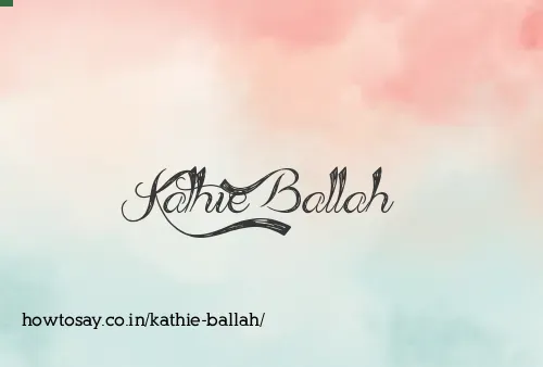 Kathie Ballah