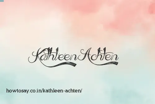 Kathleen Achten