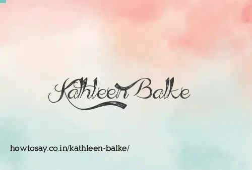 Kathleen Balke