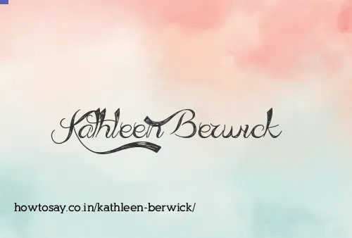 Kathleen Berwick