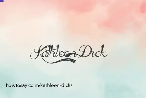 Kathleen Dick