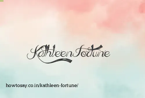 Kathleen Fortune