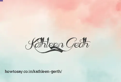 Kathleen Gerth
