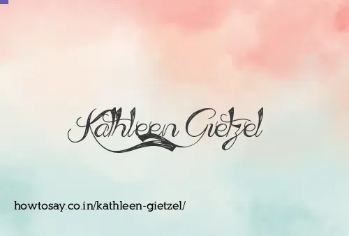 Kathleen Gietzel