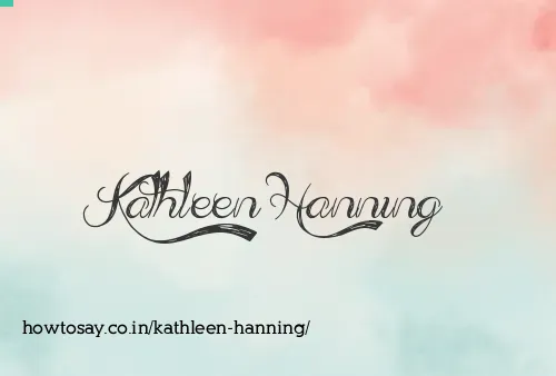 Kathleen Hanning
