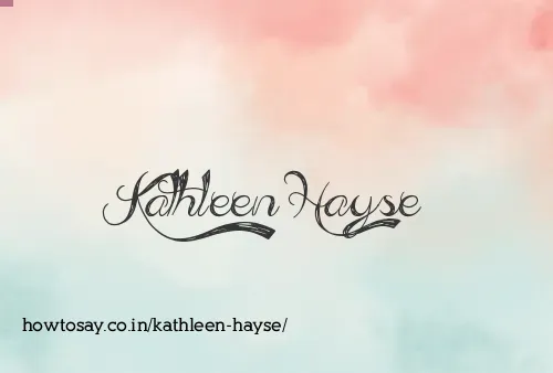 Kathleen Hayse