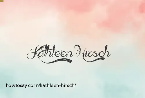Kathleen Hirsch