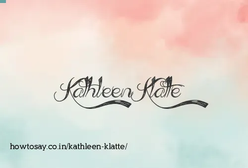 Kathleen Klatte