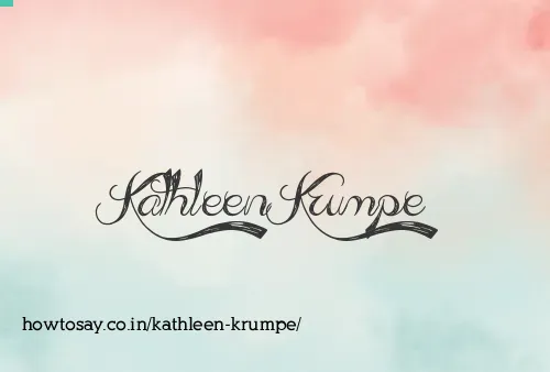 Kathleen Krumpe