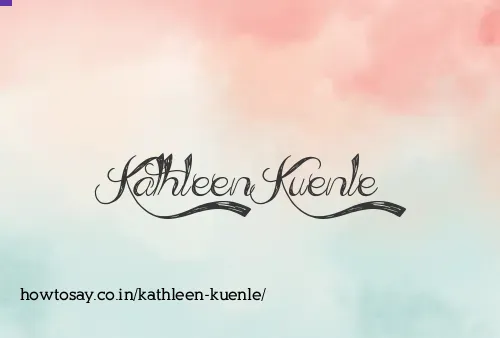 Kathleen Kuenle