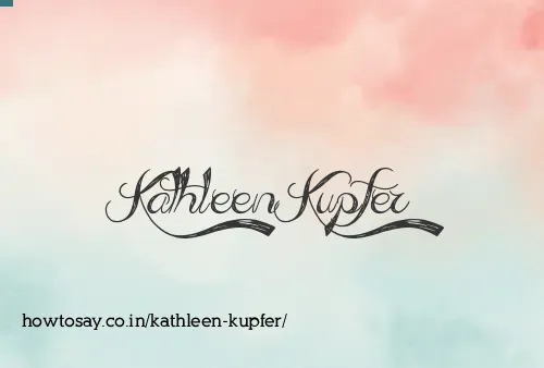 Kathleen Kupfer